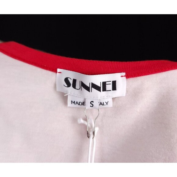 Sunnei Logo T-Shirt Size S Mens White Red $175 - Picture 14 of 16